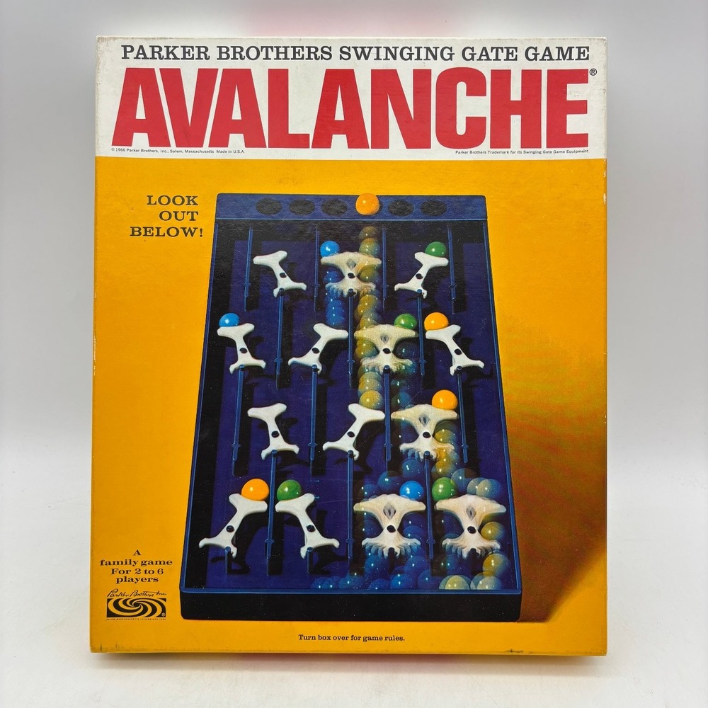 Avalanche 1966 Complete Parker Brothers Marble Game 1 Replacement Marble